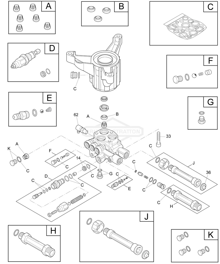 BRUTE 020427-0 pump breakdown & parts